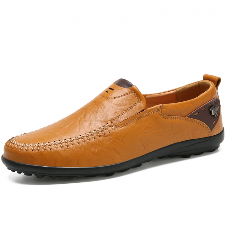 Men Casual Driving Shoes Business Genuine Leather Shoes Fashion Boat British Oxford Shoes Loafers