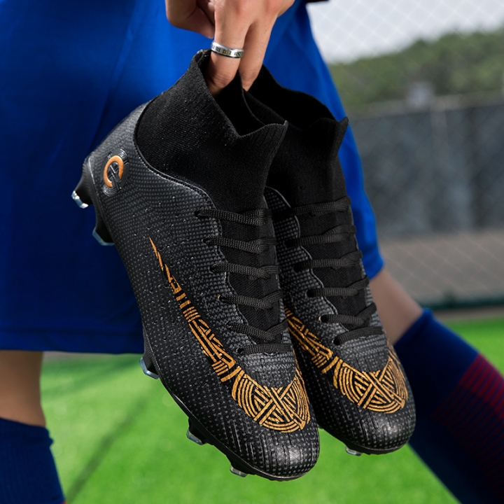 Men Assassin 12 High-top Football Shoes Professional Training Non-slip Spiked Soccer Socks Shoes