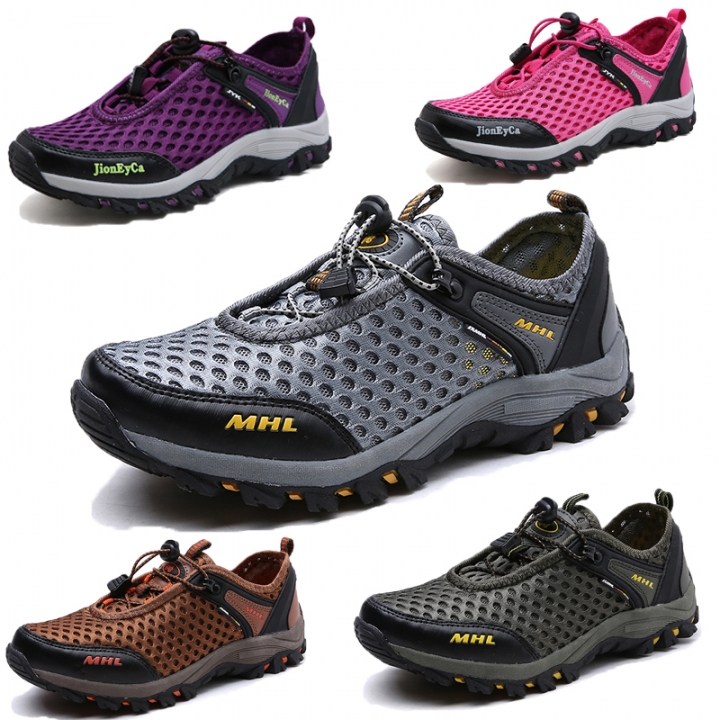 Spring Men Women Climbing Shoes Couple Non-slip Breathable Hiking Shoe Wearable Trekking Sport Shoes