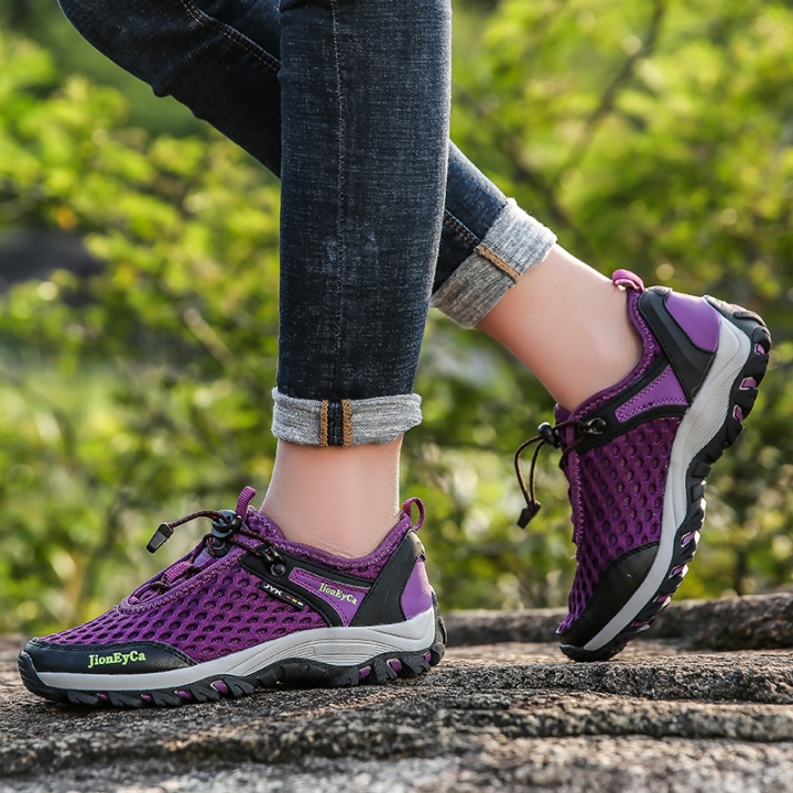 Spring Men Women Climbing Shoes Couple Non-slip Breathable Hiking Shoe Wearable Trekking Sport Shoes