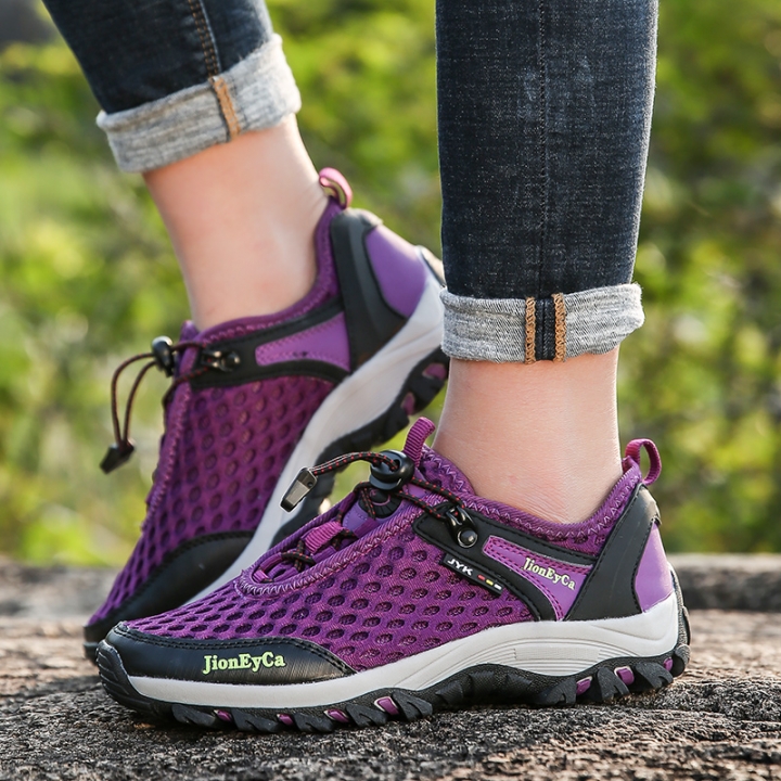 Spring Men Women Climbing Shoes Couple Non-slip Breathable Hiking Shoe Wearable Trekking Sport Shoes