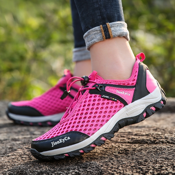 Spring Men Women Climbing Shoes Couple Non-slip Breathable Hiking Shoe Wearable Trekking Sport Shoes