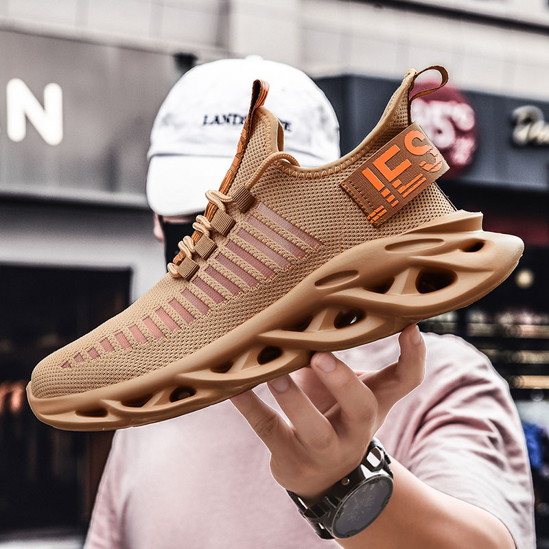 Fashion Men Sport Shoes Breathable Mesh Running Shoes Non-slip Lightweight Sneakers Plus Size Shoes