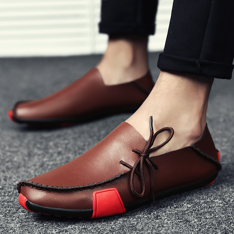 Men High Quality Casual Leather Shoes Fashion Leisure Work Shoes Plus Size Formal Leather Shoes