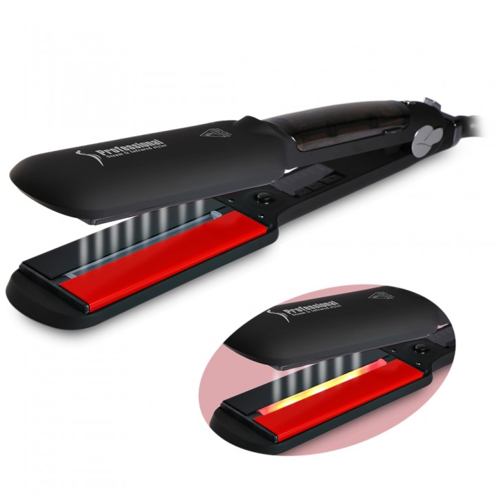 Steam Spray Infrared Ionic Electric Hair Straighte