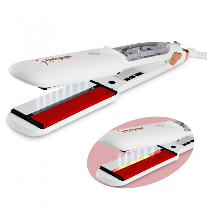 Steam Spray Infrared Ionic Electric Hair Straighte