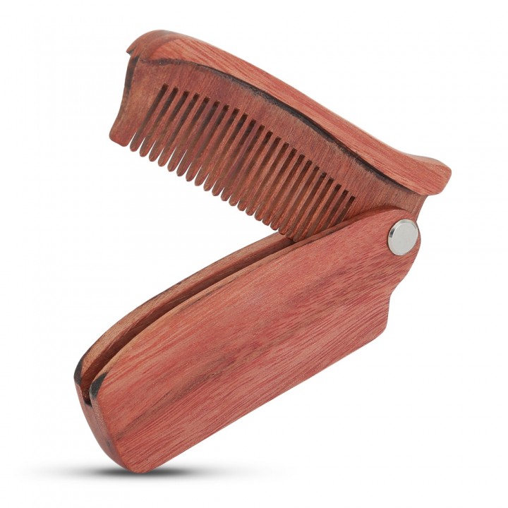 Men Folding Pocket Foam Brush Hair Moustache Styli