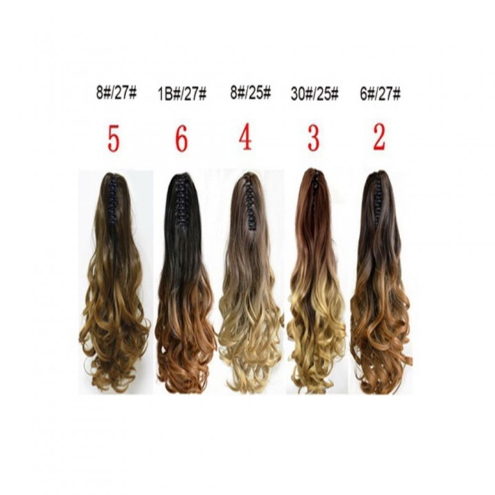 TODO 20 inch Ombre Claw Synthetic Clip-in Hair Ext