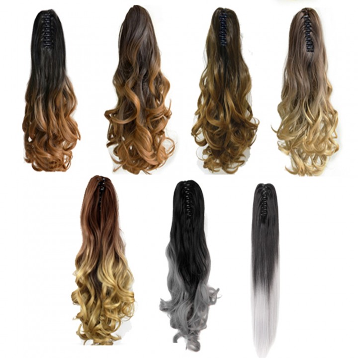 TODO 20 inch Ombre Claw Synthetic Clip-in Hair Ext