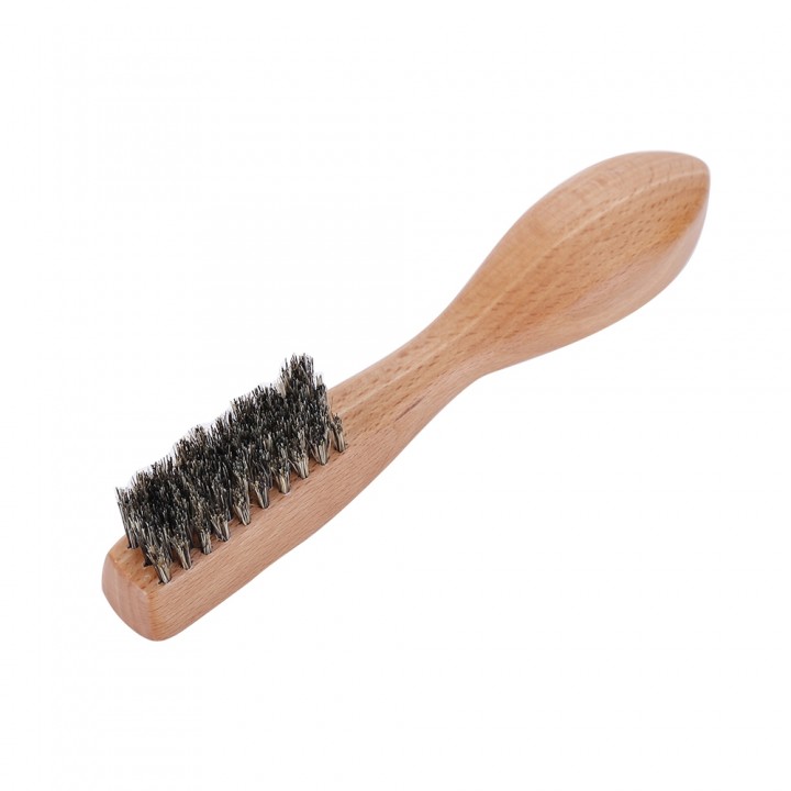 Solid Wood Pig Hairy Male Beard Handle Brush