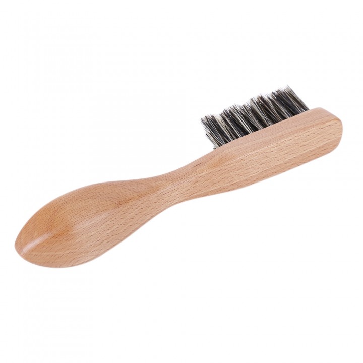 Solid Wood Pig Hairy Male Beard Handle Brush