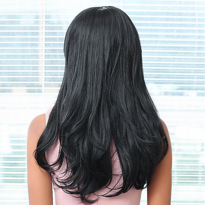 EMMOR Long Natural Wavy Side Bang Heat-resistant H