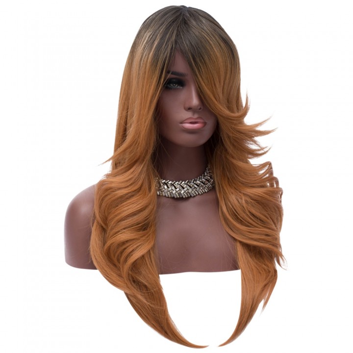 Beauty Hair Long Wavy Heat Resistant Synthetic Two