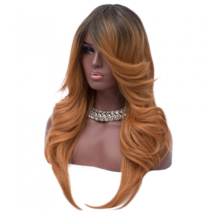 Beauty Hair Long Wavy Heat Resistant Synthetic Two