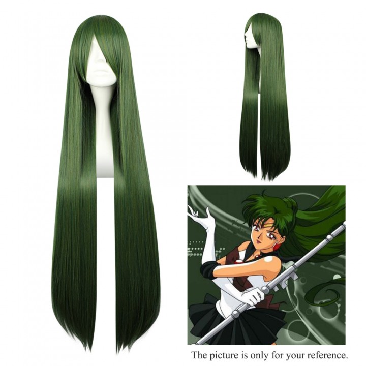 Mcoser Long Straight Side Bang Synthetic Hair Anim