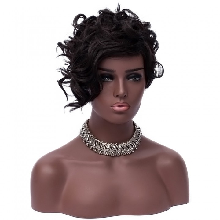 High Temperature Fiber Synthetic Short Hair Kinky
