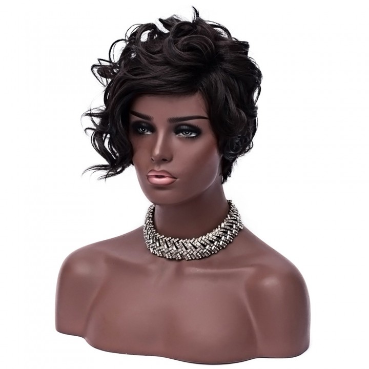 High Temperature Fiber Synthetic Short Hair Kinky