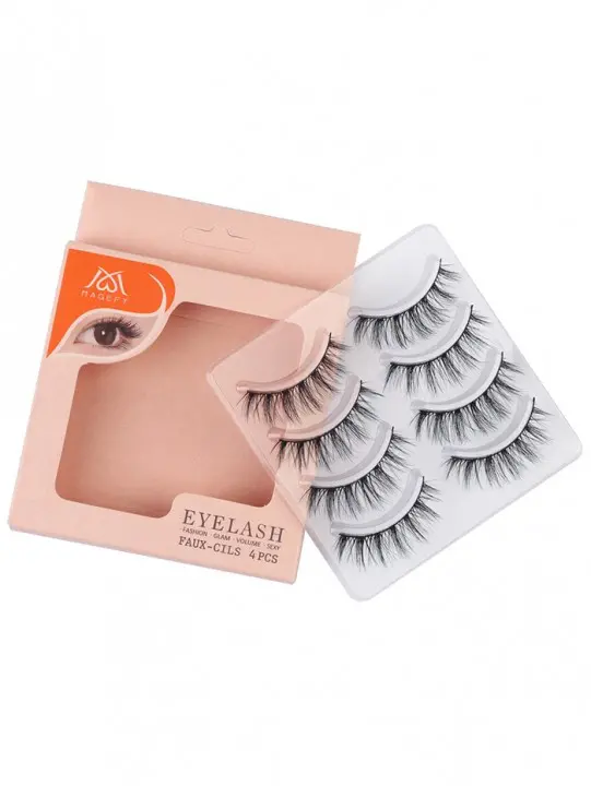 Hand-made Crisscross False Eyelashes view 2