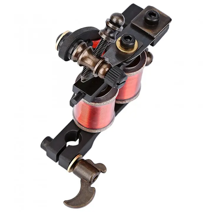 Classic Tattoo Iron Black Machine Gun 10 Wrap Coil