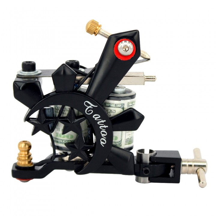 Professional Iron 10 Wrap Coils Tattoo Machine Lin
