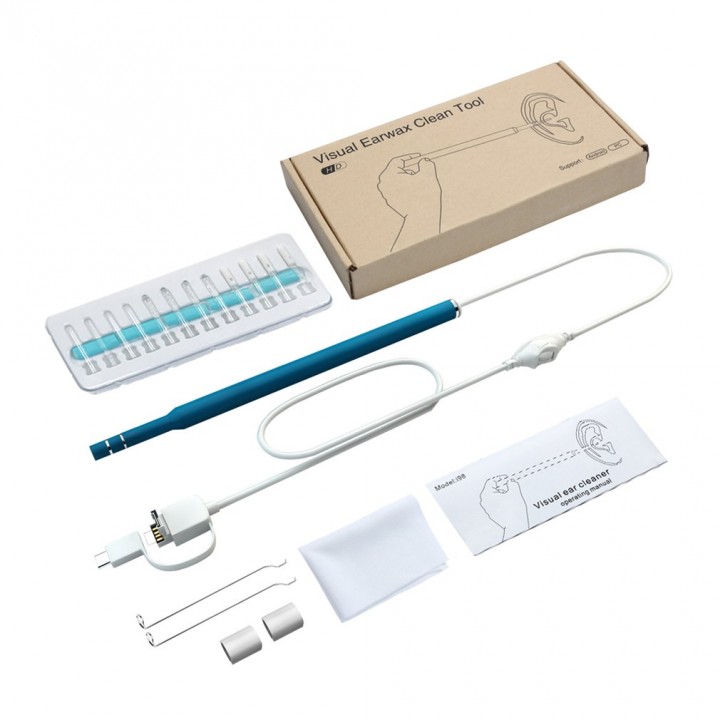 3 in 1 Ear Cleaner USB Endoscope 5.5mm Visual Earwax Clean Tool Camera 0.3MP