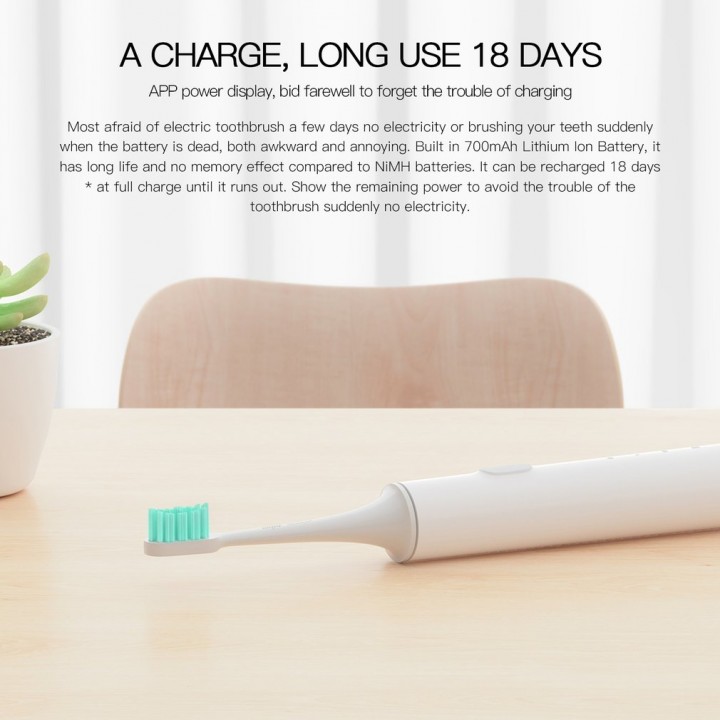 Mijia Electric Toothbrush Smart Ultrasonic Teeth Brush Wireless Oral Hygiene