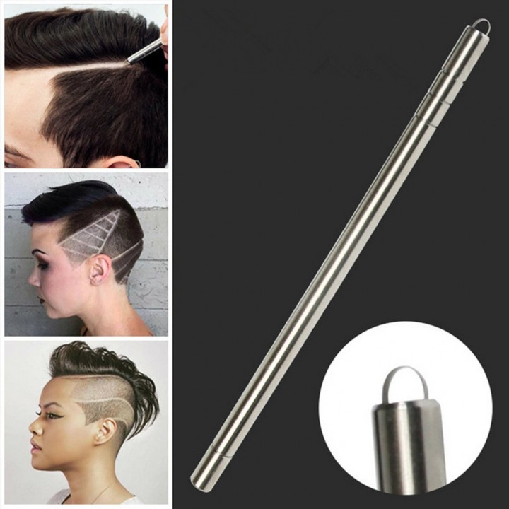 Hair Trimmers Engraved Razor Pen Stainless Steel Pen Shaving Eyebrows Tweezers