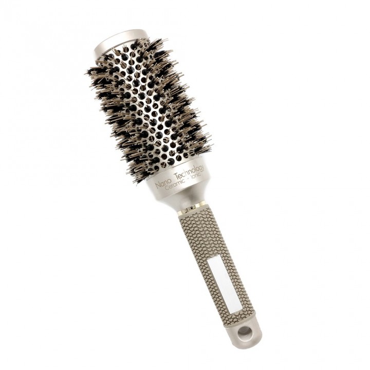 Ceramic Aluminium Hair Comb Round Brush Nylon & Bristle Hairdressing Brush