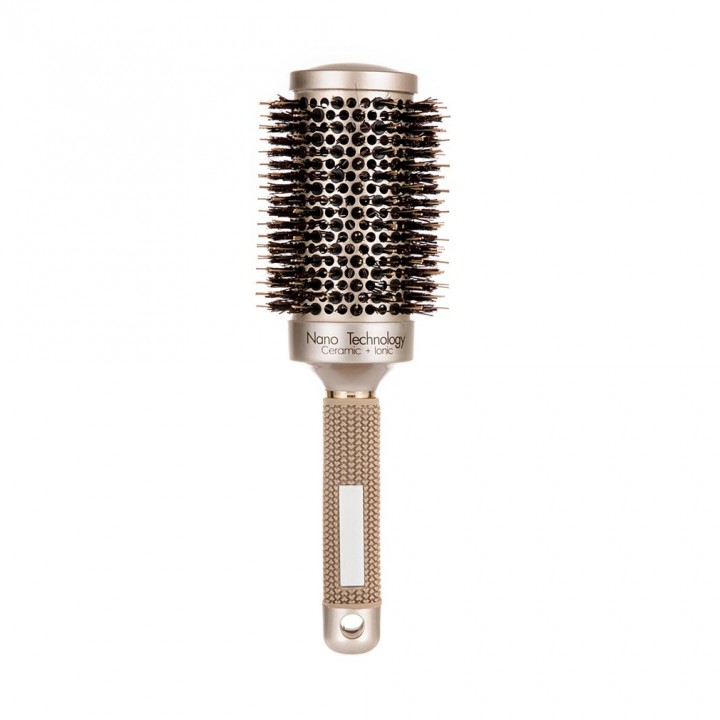 Ceramic Aluminium Hair Comb Round Brush Nylon & Bristle Hairdressing Brush