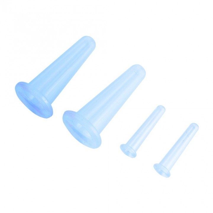 4Pcs Silicone Massage Cupping Set Skin Care Massage for Face Neck Back Eyes