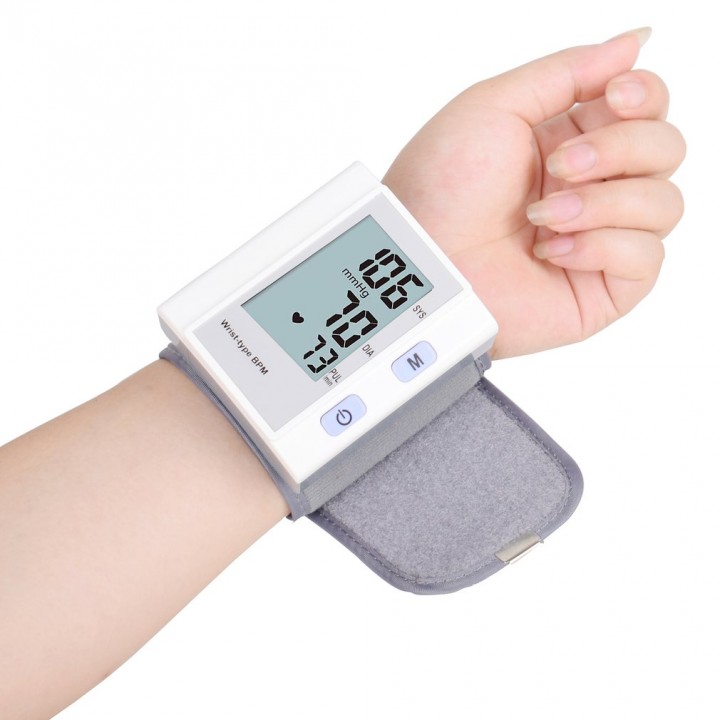 Wrist Type Full-automatic Tonometer Meter Smart Blood Pressure Monitor