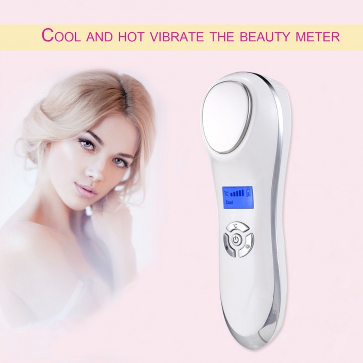 Ultrasonic Hot Cold Firming Face Electric Skin Firming Vibration Massager