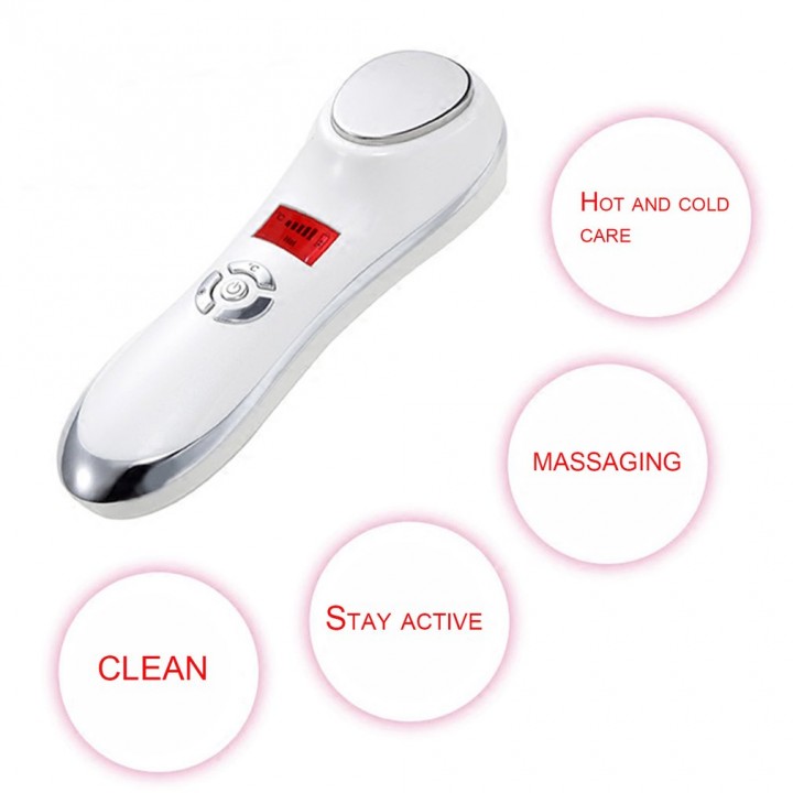 Ultrasonic Hot Cold Firming Face Electric Skin Firming Vibration Massager
