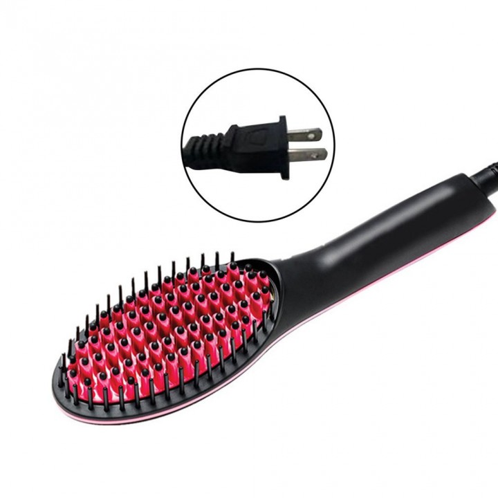 Hair Straight Electric Brush Professional LCD Fast Hair Straightener Comb
