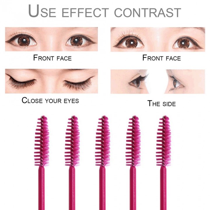 100pcs/lot Disposable Eyelash Extension Mascara Brushes Individual Applicator