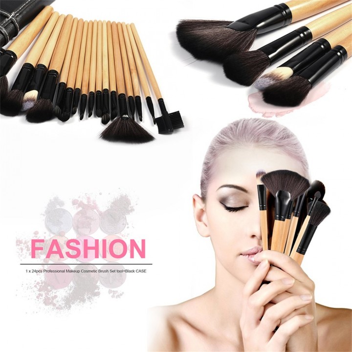 24PCS/SET Facial Makeup Brush Cosmetic Tool Kit Eyeshadow Powder Brush Set