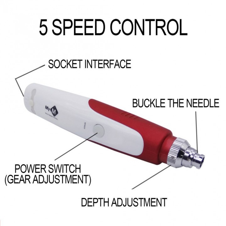 Derma Stramp Electric Pen for Anti-Wrinkle Acne-treatment Essence-absorbing
