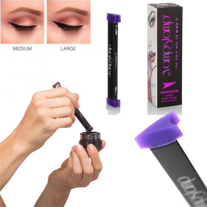 Waterproof Makeup Eyeliner Stamp Eye Makeup Wing Stamp Ink Long Lasting view 3