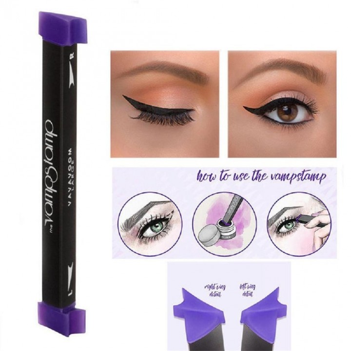 Waterproof Makeup Eyeliner Stamp Eye Makeup Wing Stamp Ink Long Lasting view 4