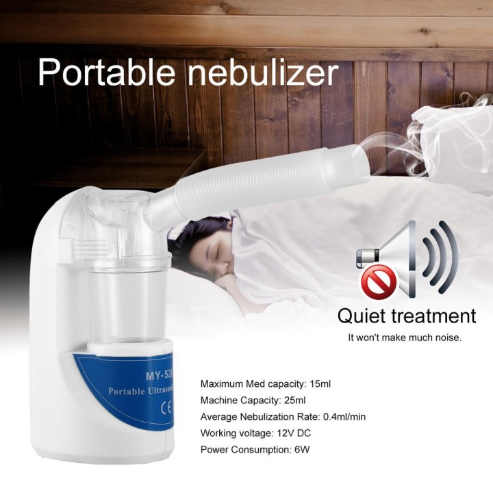 Ultrasonic Atomizer Spray Aromatherapy Steamer Portable Mini Asthma Inhaler