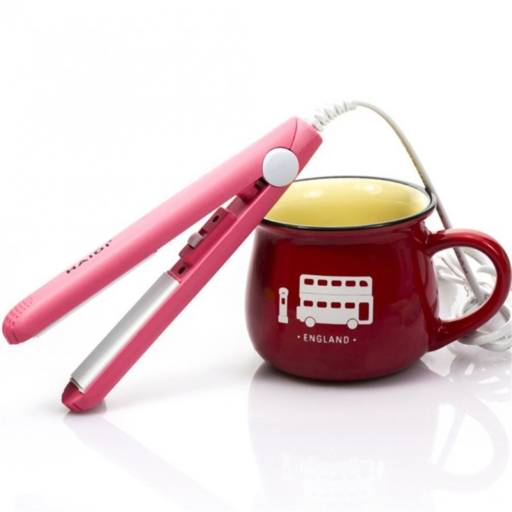 Portable Ceramic Hair Roll Straighteners Beauty Wet/Dry Dual Use Tools