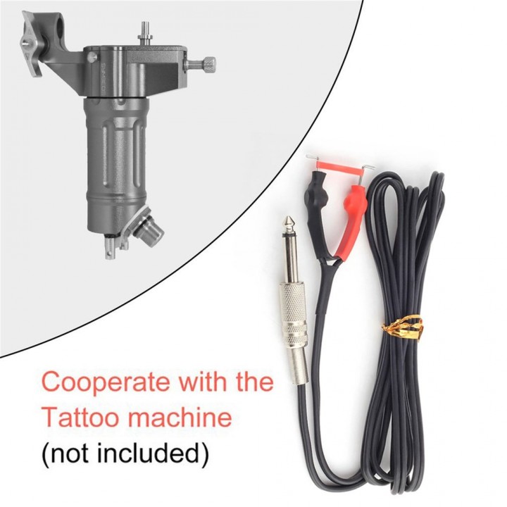 Wear-resistant Silicone Clip Cord For Tattoo Machine Gun Power Supply 2.4m