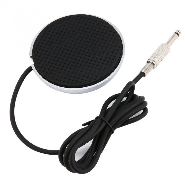 Stainless Steel Round Foot Pedal Switch Power Supply For Tattoo Machine