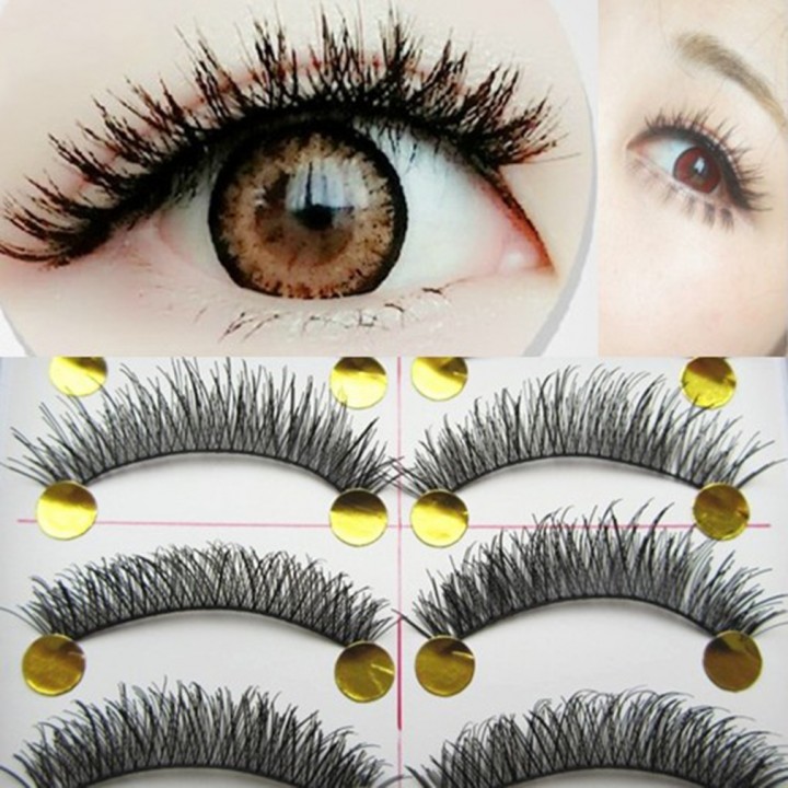 M14 Handmade False Eyelash Without Trace Transparent Stem Pure Manual view 3