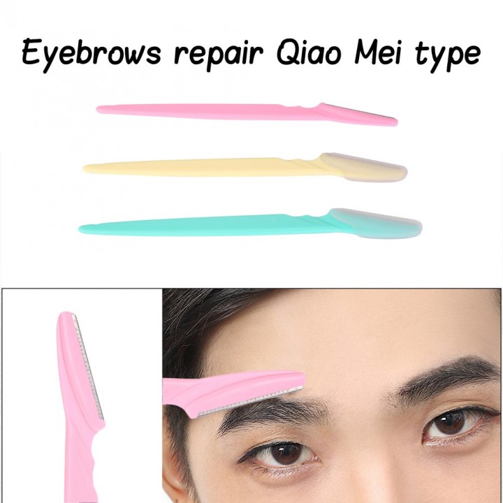 3pcs Women's Makeup Facial Tool Eyebrow Razor Trimmer Blade Shaver Knife view 4