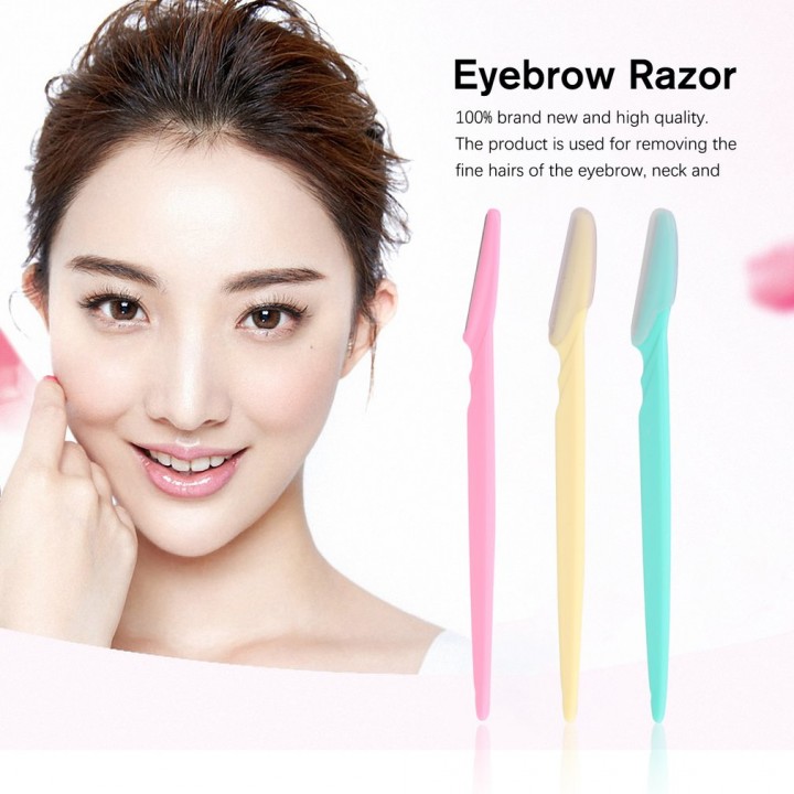 3pcs Women's Makeup Facial Tool Eyebrow Razor Trimmer Blade Shaver Knife view 5