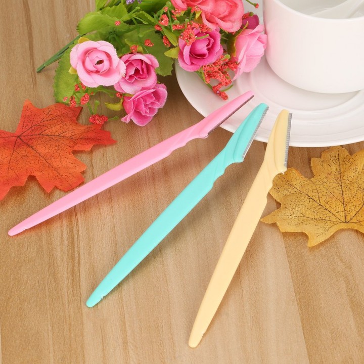 3pcs Women's Makeup Facial Tool Eyebrow Razor Trimmer Blade Shaver Knife view 6