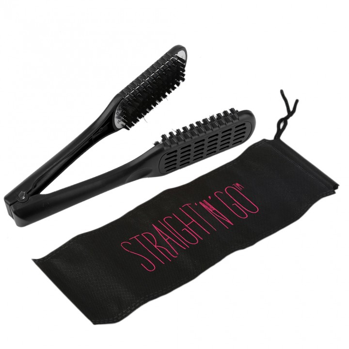 Ceramic Straightening Comb Double Sided Brush Clamp Hair Comb Hairstylig Tool