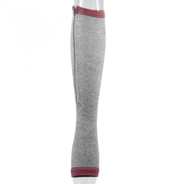 Comfortable Thin Leg Burn Fat Zipper Compression Socks Zip Slim Leg Sox