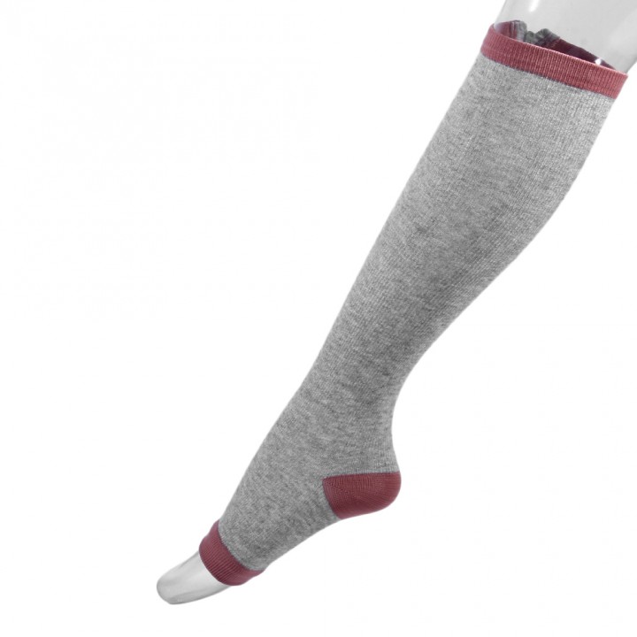 Comfortable Thin Leg Burn Fat Zipper Compression Socks Zip Slim Leg Sox